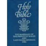 Holy Bible The Marriage Of The Prince Of Wales and Lady Diana Spencer 1981 Gold Cut