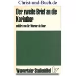 Wuppertaler Studienbibel 2. Korinther, Werner de Boor