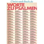 Worte zu Psalmen