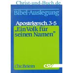 Ein Volk für seinen Namen Apostelgeschichte 3-5, Christian Briem #