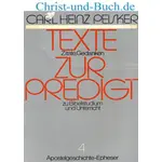 Texte zur Predigt 4 Apostelgeschichte - Epheser, Carl H Peisker